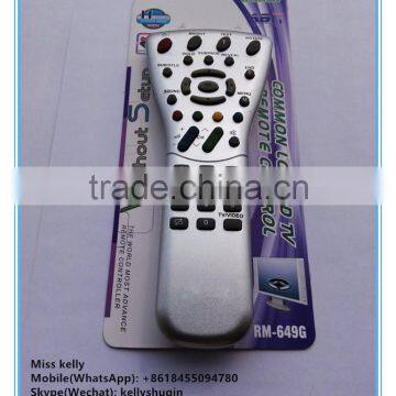 LCD/LED common tv universal remote control use for SHARPUER RM-649G GA372SA/GA627WJSA with single blister pack remote factory