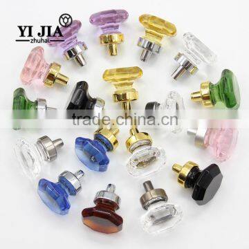 Clear Zinc Alloy Furniture Cabinet Wardrobe Octagonal Crystal Knob photo-6