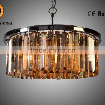 Luxury Crystal Lamp IC20538-6NI-AM Vintage Pendant Light Glass Chandelier Modern Lighting