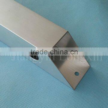 Sliver aluminium pipe machined