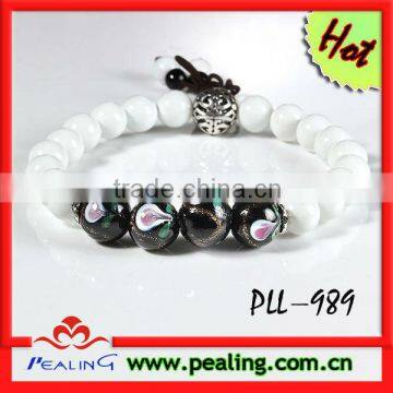 2013 popular chamilia beads bracelet coloured beaded bracelets