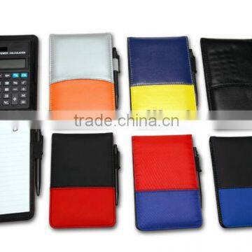 promotional mini cheap brand leather notepad