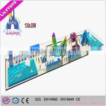 Commercial inflatable water park, giant inflatable water park games for adults