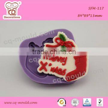 Christmas Silicone Fondant Mold For Cupcake Cake Decoration mould