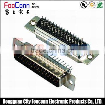 Made in China D-SUB 44Pin male connector for 180 degree pcb mount