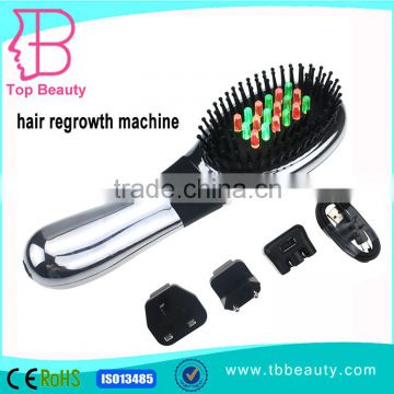 Portable 3 in 1 laser EMS with vibration hair thinning comb for hair care