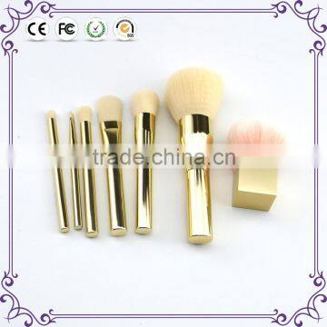 Rose gold 7pcs beauty cosmetic makeup foundation brush set wholesale