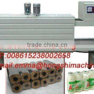 Heat shrink film wrapping machine for charcoal strip