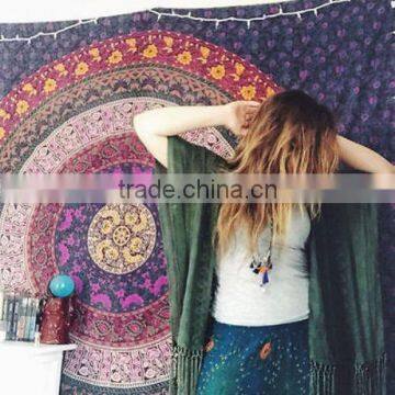 Home Decor wall hanging tapestries Cloth Fabric Ombre Indian Mandala Tapestry