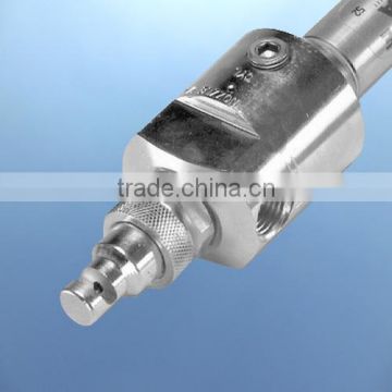 Pressure-fed/Int. Mix/Deflected Flat Fan Angle Air atomizing nozzle