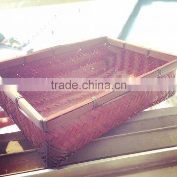 cheap bamboo basket bamboo storage basket weaving