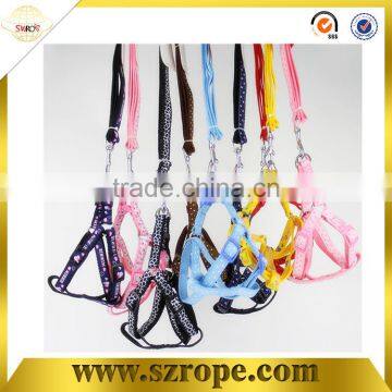 Direct factory lovely applique dog harness, dog collars and leashes