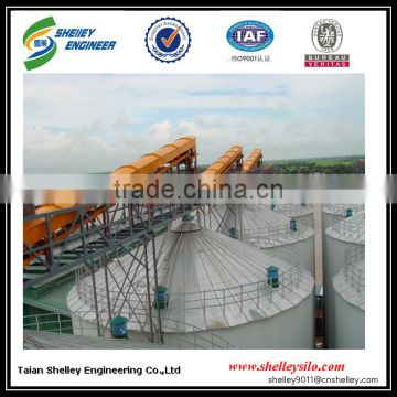 Grain conveying rubber belt conveyor system price