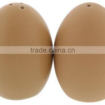 Salt and Pepper Shakers Ceramic Easter Egg 3 Piece Set photo-2