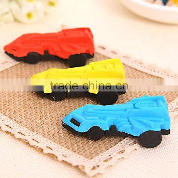 School Office Supply Reward 4x Simulated Cartoon Car Eraser photo-3