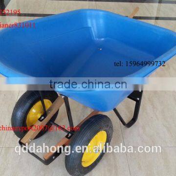 120L Heavy Duty Garden Wheelbarrow With Big Poly TrayWH8802 photo-2
