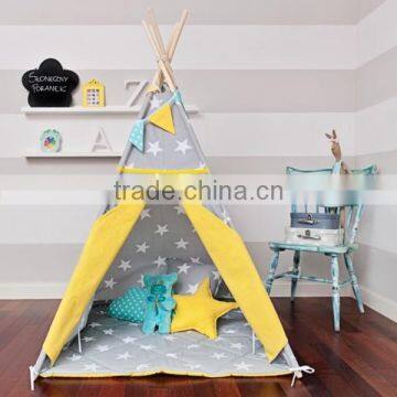 Promotional Custom Cotton Canvas Kids Children Indoor Play Teepee Tent photo-4
