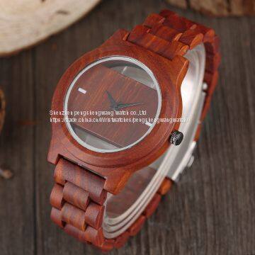 New Design Rose Wood Quartz Movement Wood Watches photo-2