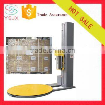 Semi automatic stretch film palletizing wrapping packing machine