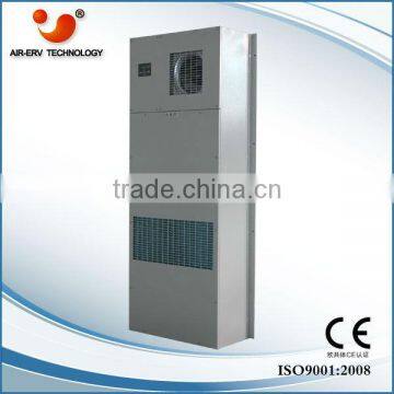 Telecom cabinet heat exchanger ventilator