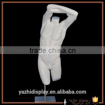 2017 fiberglass muscle man torso mannequins for window display