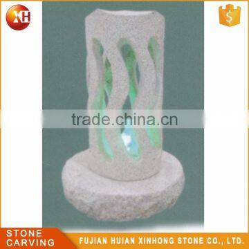 color change outdoor creative stone led garden lantern