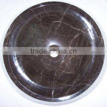 Spain dark emperador stone sink basin