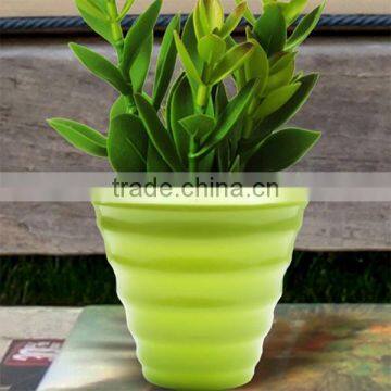 Home Decor Colorful Plastic Small Decorative Flower Pots photo-2