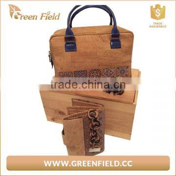 New arrival Earth Friendly Natural Rustic Cork Tote Bag Cork Bag Handbag