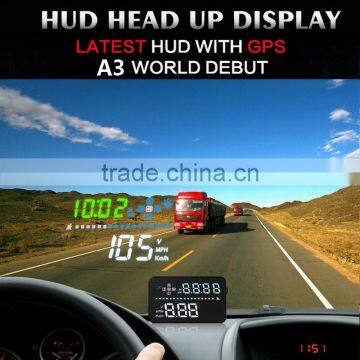 Universal Head Up Display With GPS 3.5 inch Screen HUD For Car Auto Speed Monitor For Wholesale