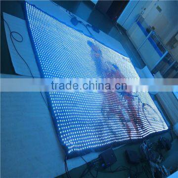 Programmble Indoor Rgb Fireproof Velvet Led Show Screen Curtain for Stage Background photo-2