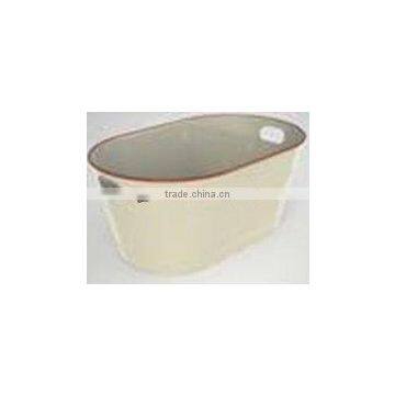 Enamel home ice basin ice tray metal ice bucket