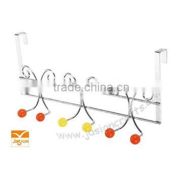 new Over The Door 6 Hook Rack, Hook Coat Rack, Closet Door Rack