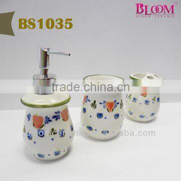 3pcs ceramic bathroom accessory set