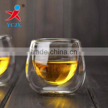 Sale Clear Double Wall Glass Tea Cup