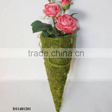 Moss Hanging Basket for Wedding Decorations photo-2