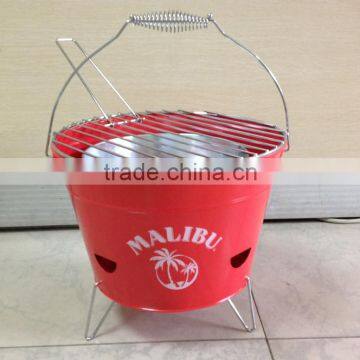 Round Powder Coating BBQ Set Charcoal BBQ Grill