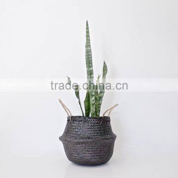 Natural Belly Seagrass Basket / Planter for Home Decoration photo-4
