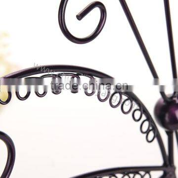 Delicate Metal Butterfly Shape Earring Wire Jewelry Display photo-5