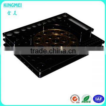 Black Round Acrylic Electronic Cigarette Display Rack Lucite E Cigarette Display Stand photo-3