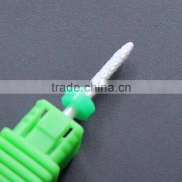 Total Length Nail Drill 38MM White Ceramic Burr For Nail Head Diameter 2MM Small Flame photo-2