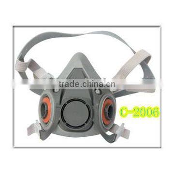 chemical respirator with double filter pot