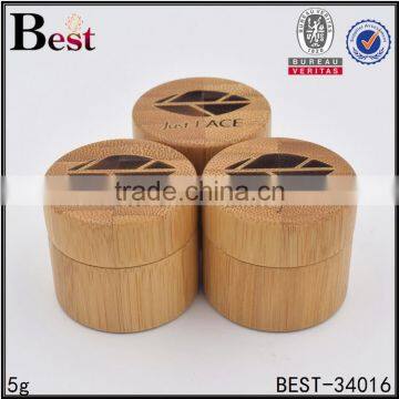 30g Bamboo Cosmetic Double Wall Plastic Jar PP Inner Jar With Bamboo Shell for Face Cream photo-4