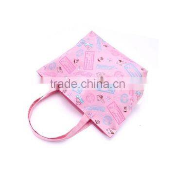 300D Polyester Dye Sublimation Full Color Printing Cute Bear Waterproof Shopping Tote Bag photo-2