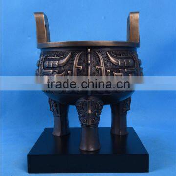 Chinese Classical Bronze Tripod Small/China Bronze Artwork Tripod/Bronze Decoration Classical photo-3
