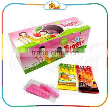 Assorted Fruit Stick Gummy Candy With Sugar Coating