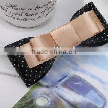 CF0713 Handmade high quality satin ribbon hair bow