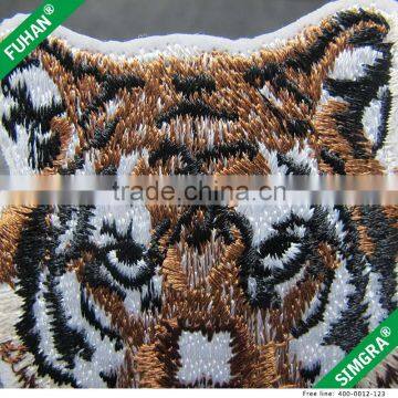 Custom Make Colorful Tiger Face Embroidery Patch photo-5