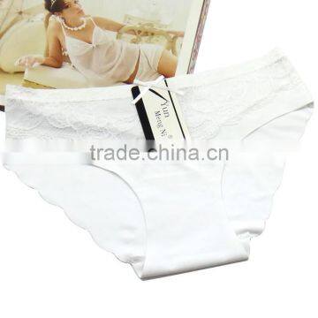 Ice Silk Seamless Lingerie Front Sexy Lace Women's Panties Smooth Soft Ladies Panties photo-5