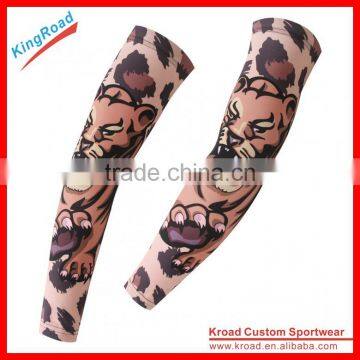 Sublimation arm sleeves sport with silicon gripper on top of sleeves